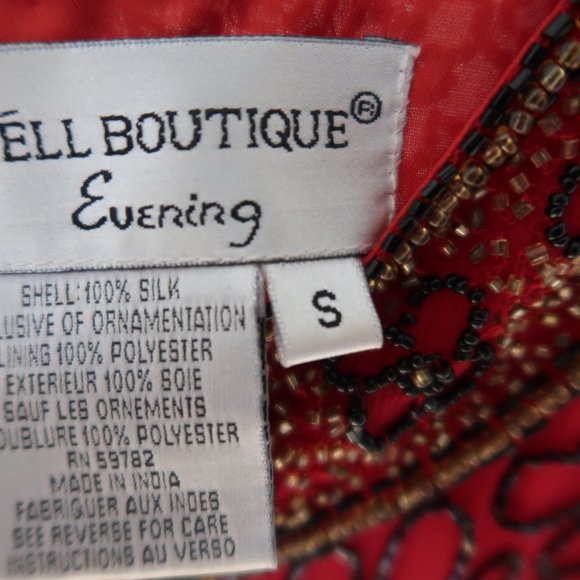 FORMAL RED AND BLACK TOP, FANCY!! - Picture 2 of 4